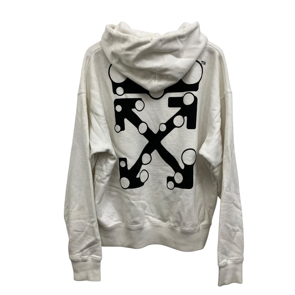 Off-White Back Print Hoodie White - Pre-owned