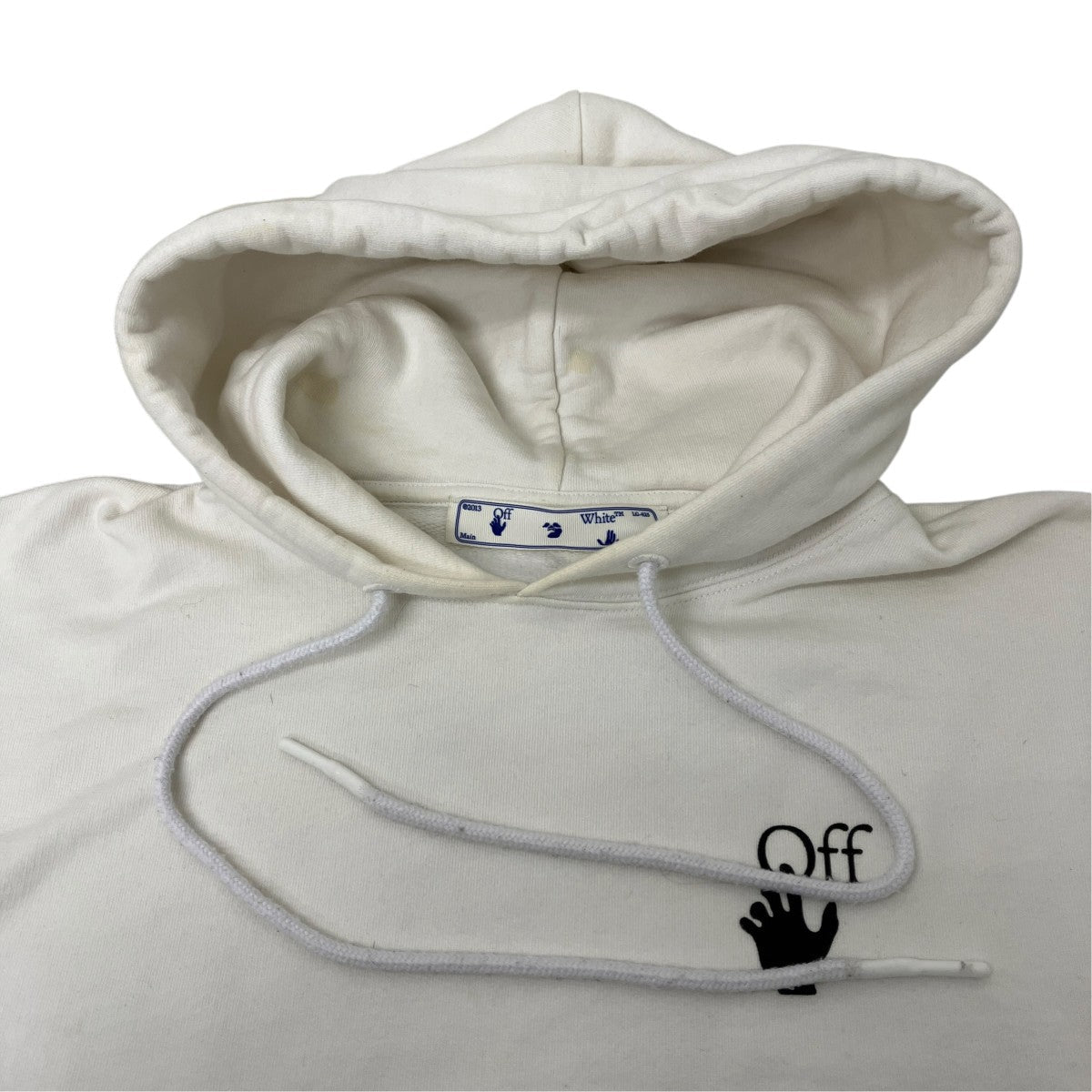 Off-White Back Print Hoodie White - Pre-owned