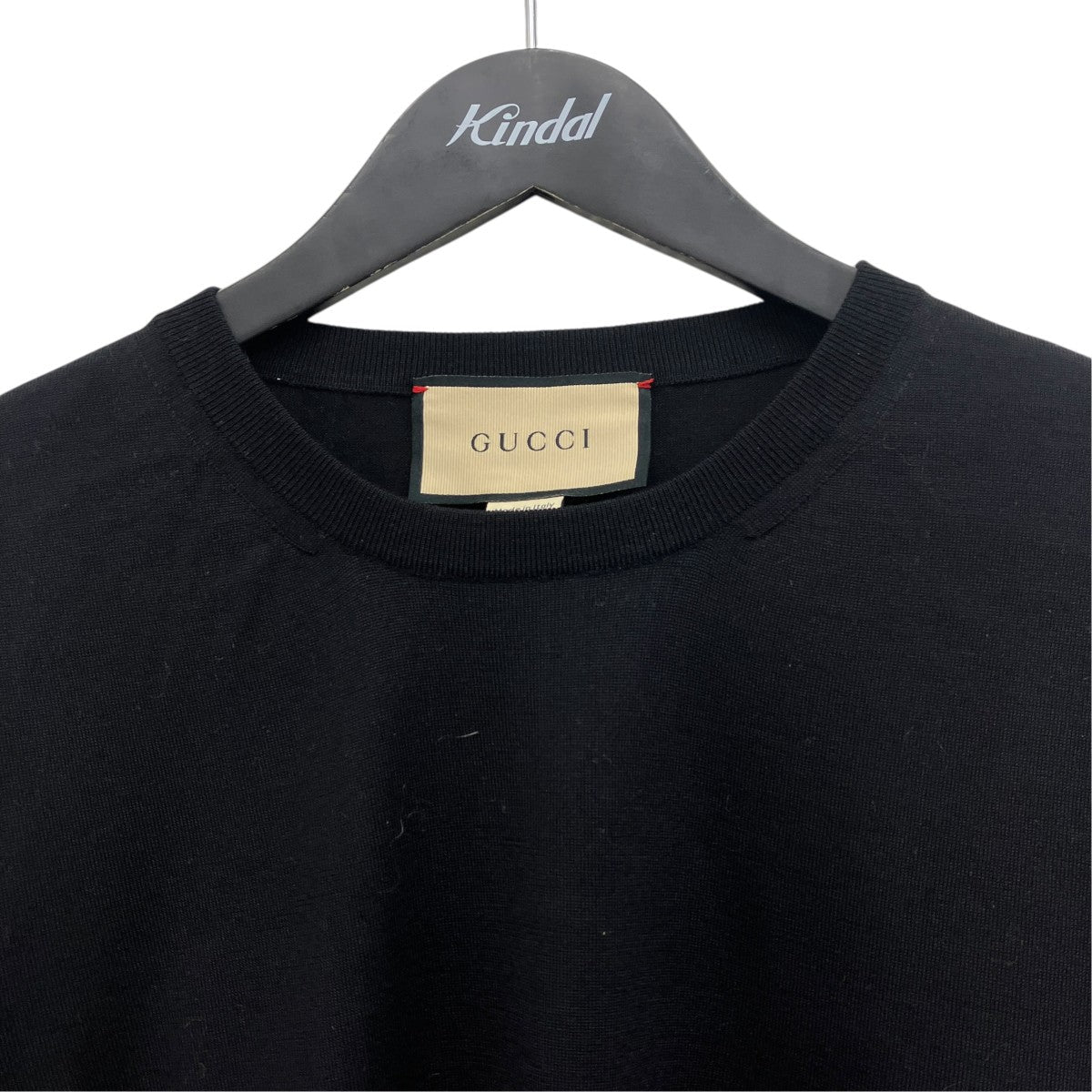 Gucci Horsebit Logo Wool Knit Black - Pre-owned