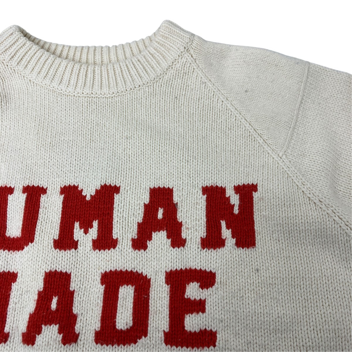 Human Made Raglan Sleeve Knit Ivory - Pre-owned