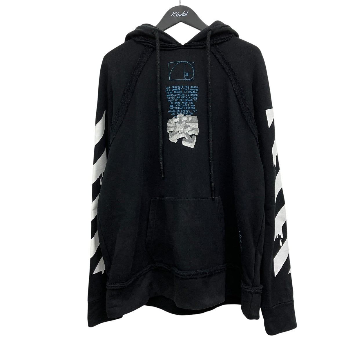 Off-White 20ssdripping Arrows Hoodie Hooded Hoodie Black - Pre-owned