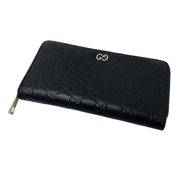 Gucci GG Logo Long Wallet Navy - Pre-owned