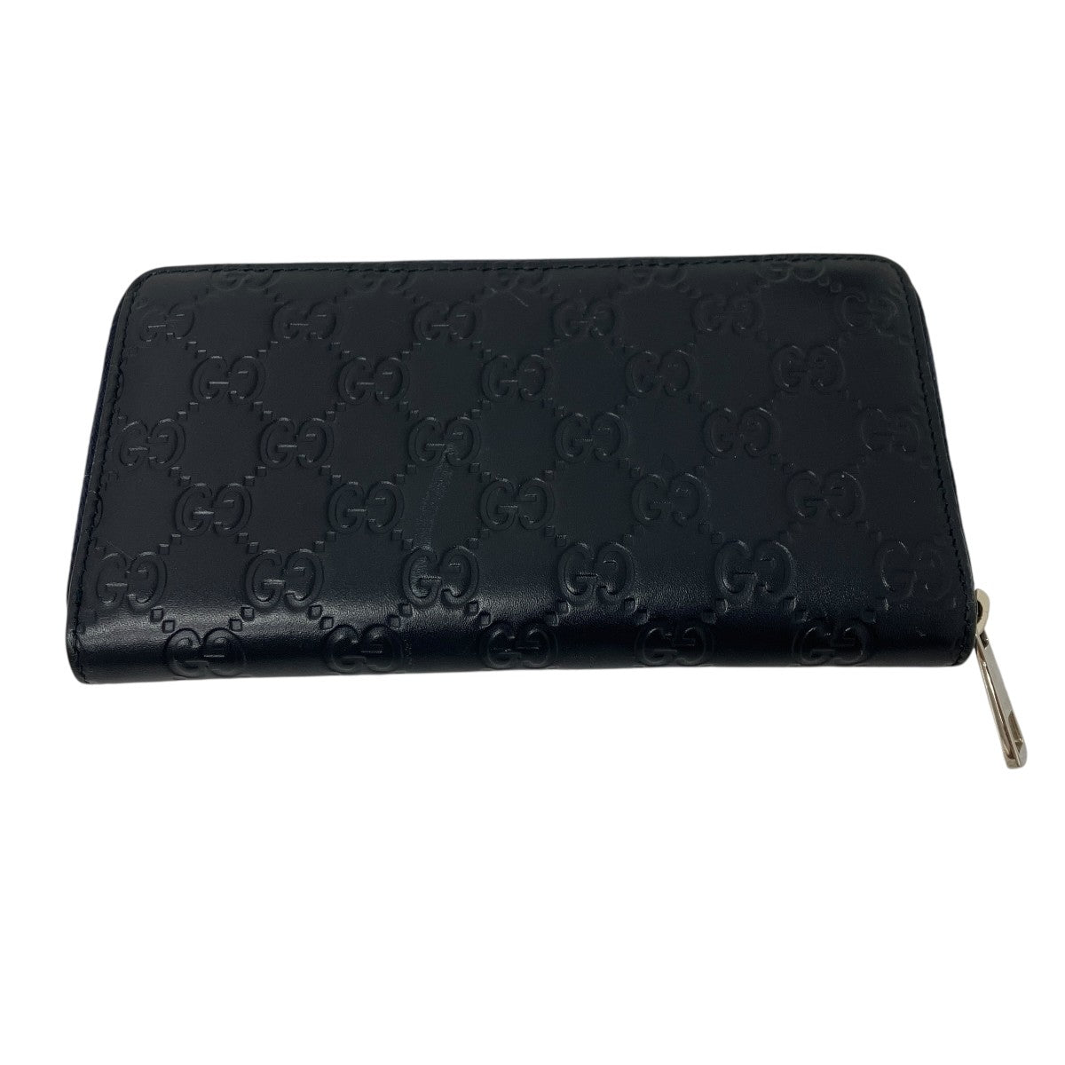 Gucci GG Logo Long Wallet Navy - Pre-owned