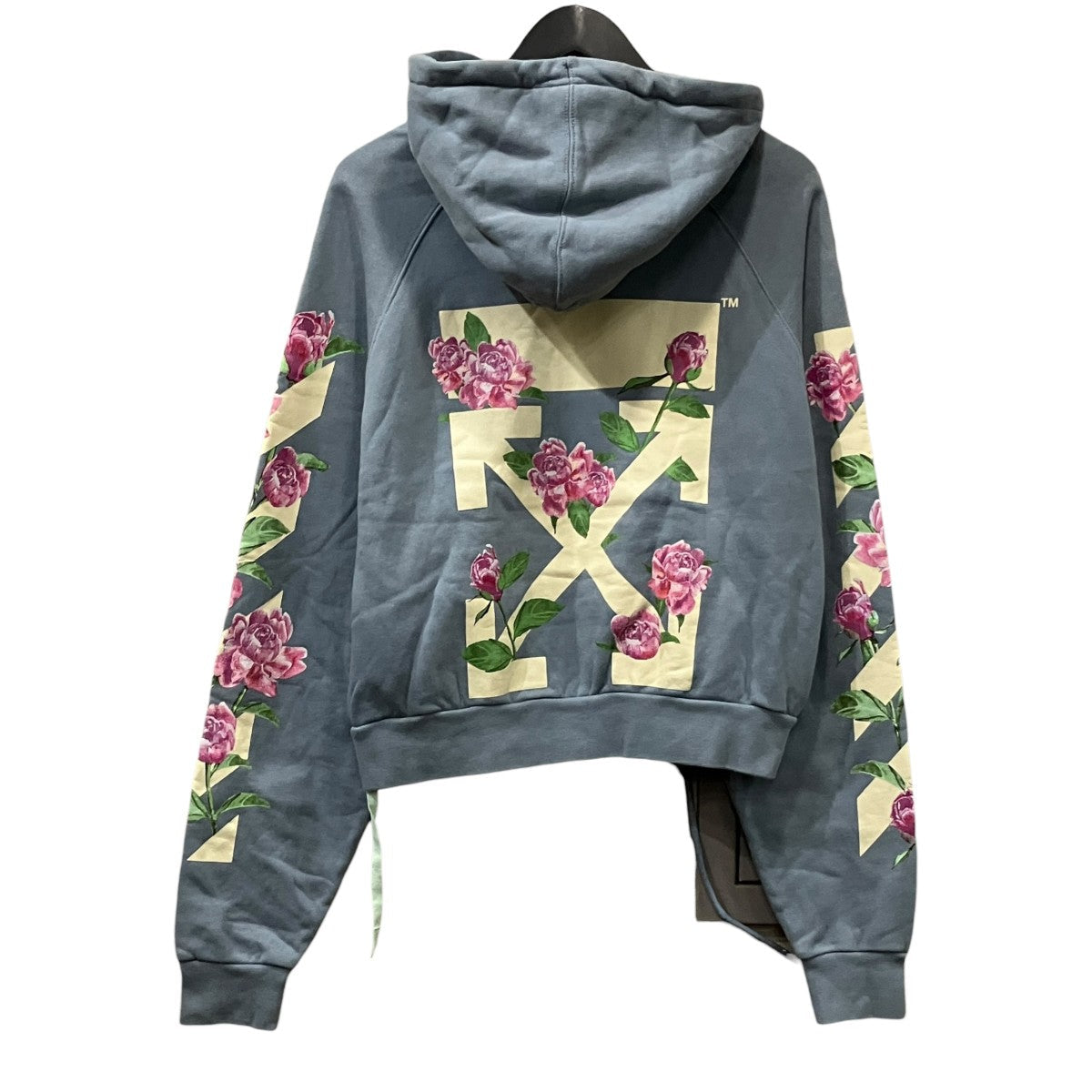 Off-White Zip Hoodie Blue - Pre-owned