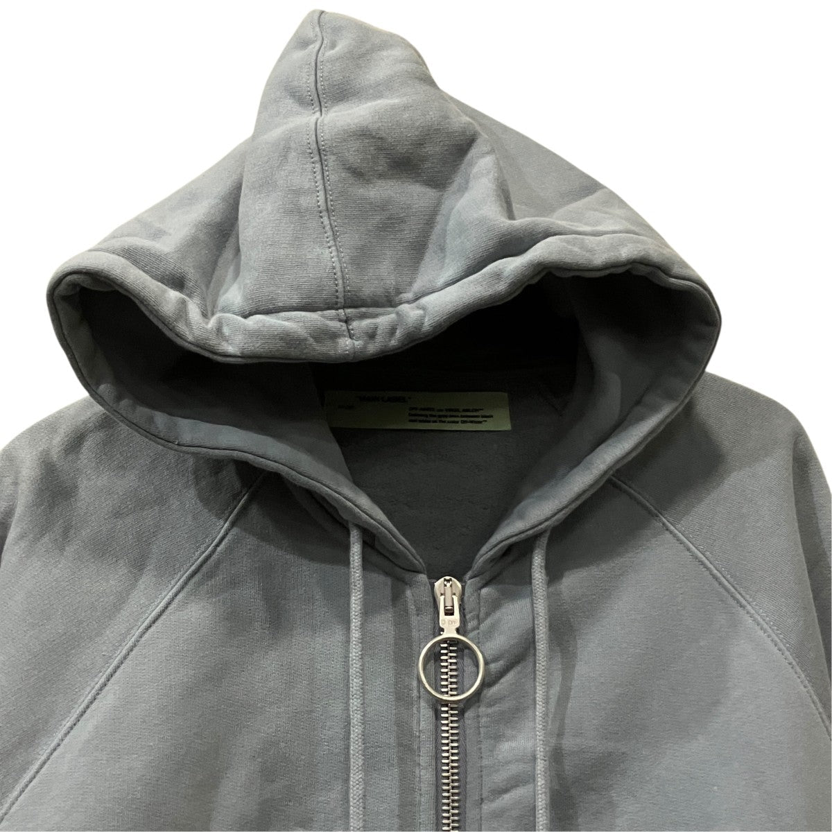 Off-White Zip Hoodie Blue - Pre-owned