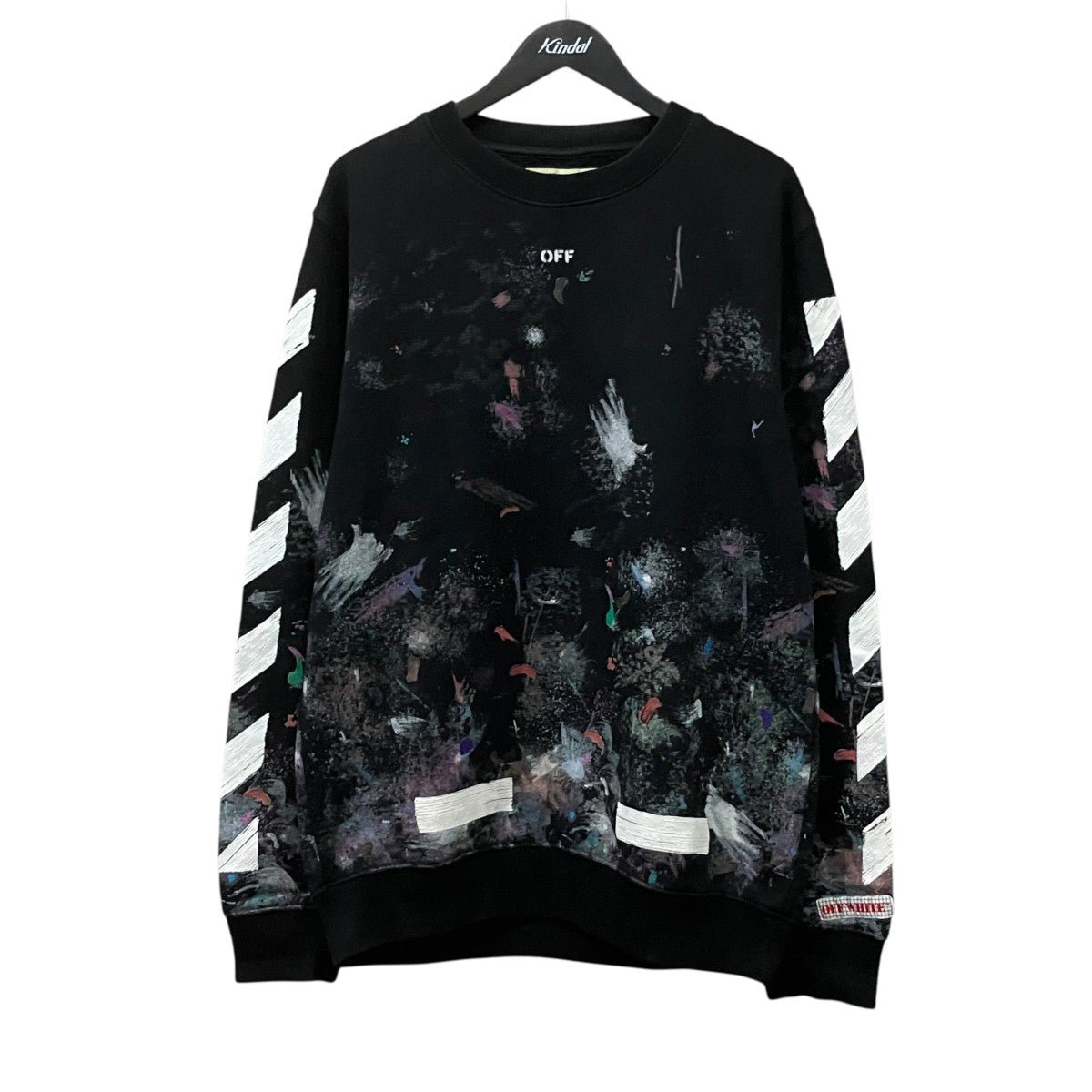 Off-White Galaxy Crew Neck Sweatshirt Black - Pre-owned