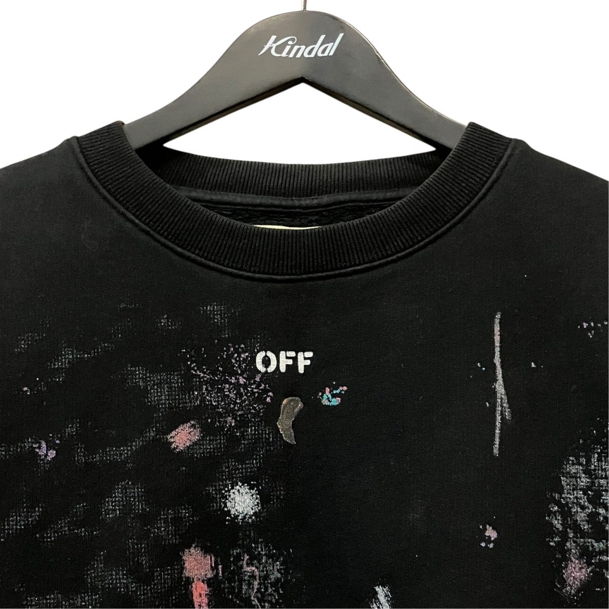 Off-White Galaxy Crew Neck Sweatshirt Black - Pre-owned