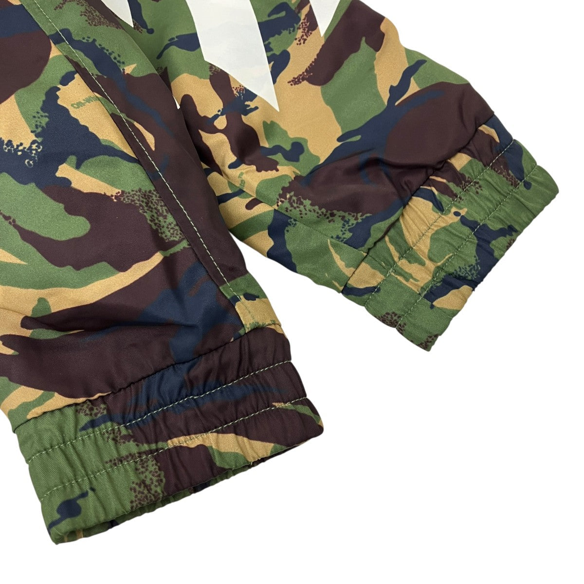 Off-White Camo Bias Logo Print Zip Jacket Green/Brown - Pre-owned