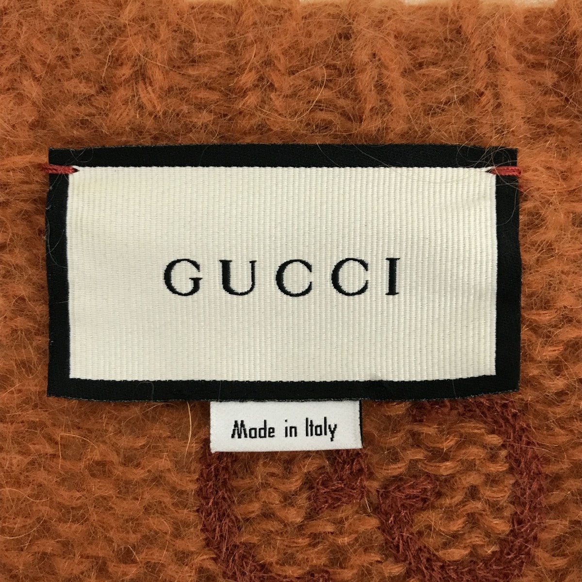 Gucci Mohair Blend Cardigan Orange - Pre-owned