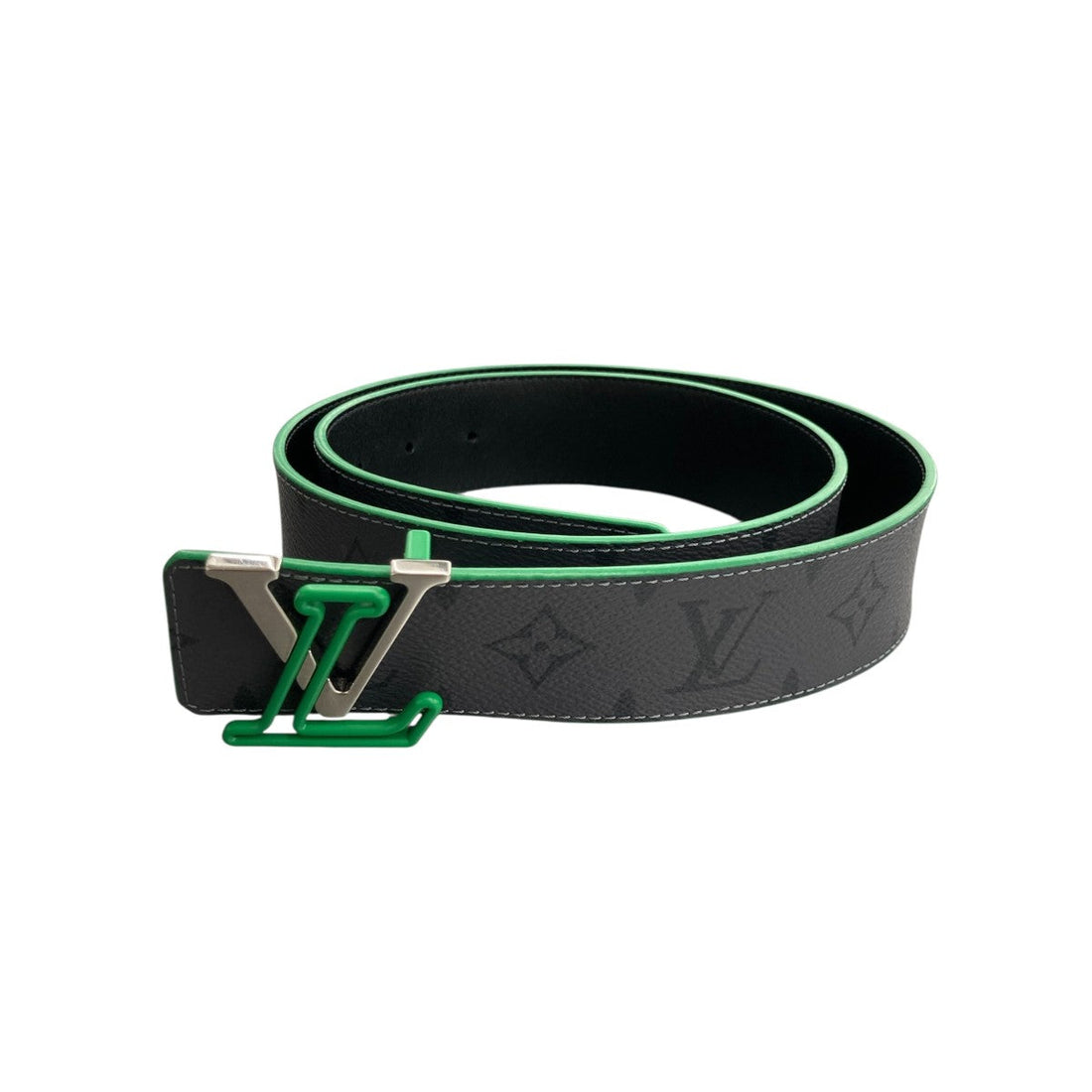 Louis Vuitton LV Initiales Belt Grey Green - Pre-owned