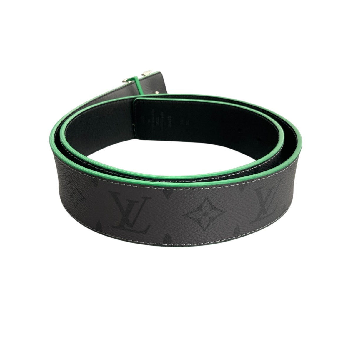 Louis Vuitton LV Initiales Belt Grey Green - Pre-owned
