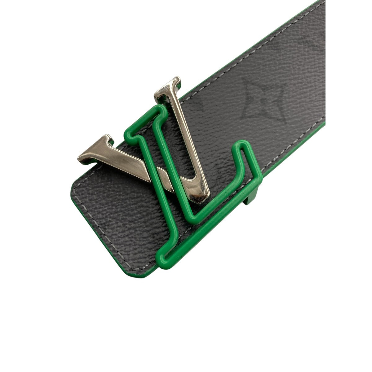 Louis Vuitton LV Initiales Belt Grey Green - Pre-owned