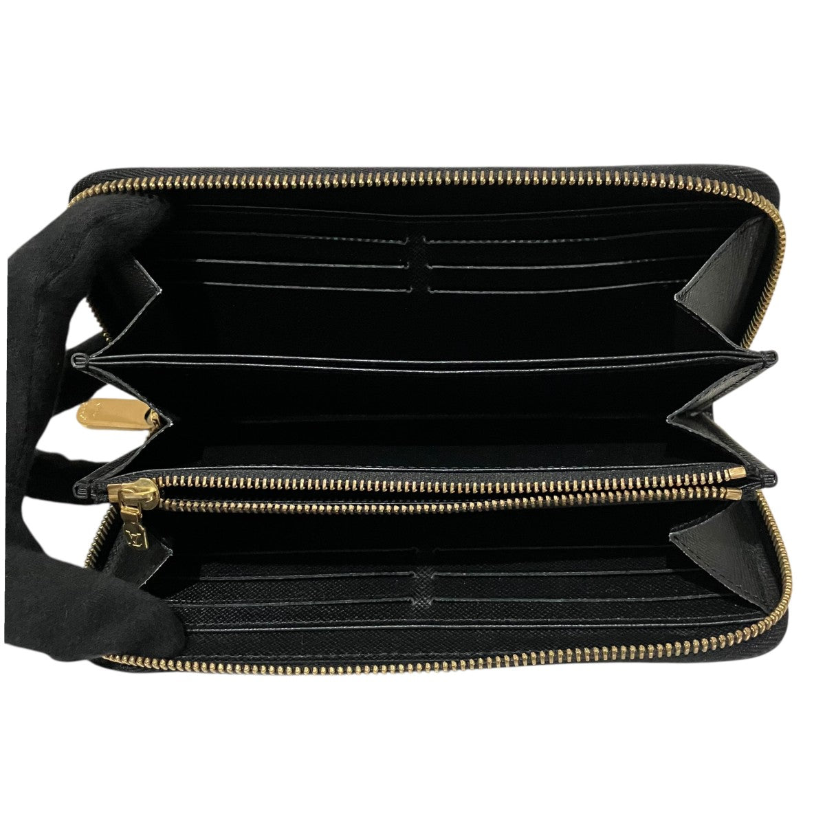 Louis Vuitton [zippy Wallet Epi] Round Zip Wallet Black - Pre-owned