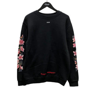 Off-White Flower Print Sweatshirt Black - Pre-owned