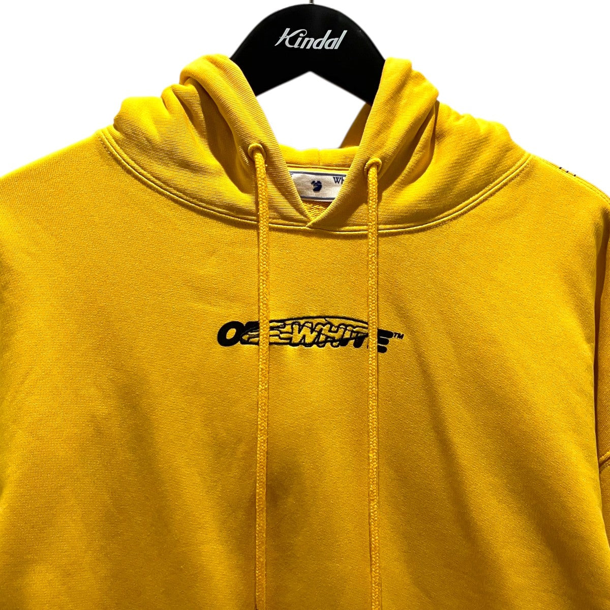 Off-White Pullover Hoodie Yellow - Pre-owned