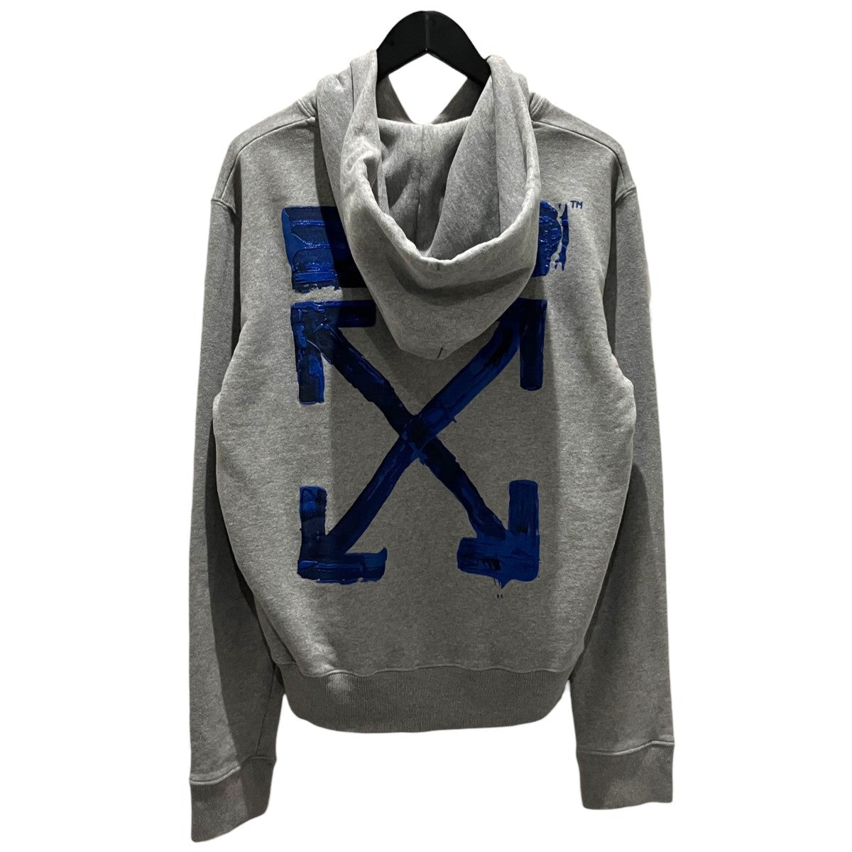 Off-White Pullover Hoodie Gray - Pre-owned