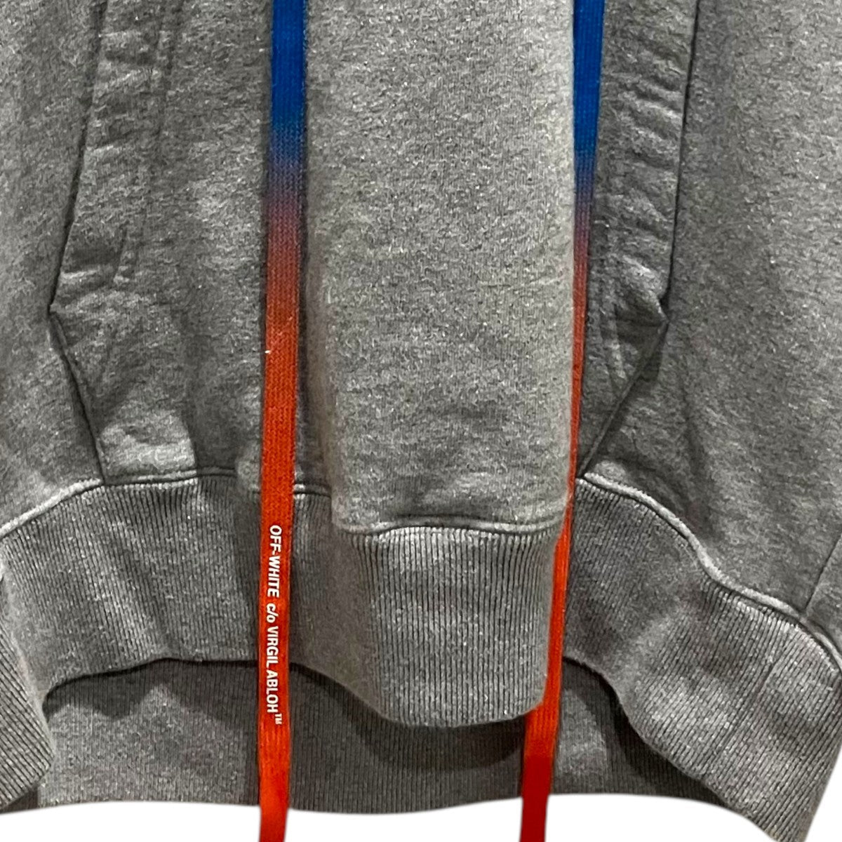 Off-White Pullover Hoodie Gray - Pre-owned
