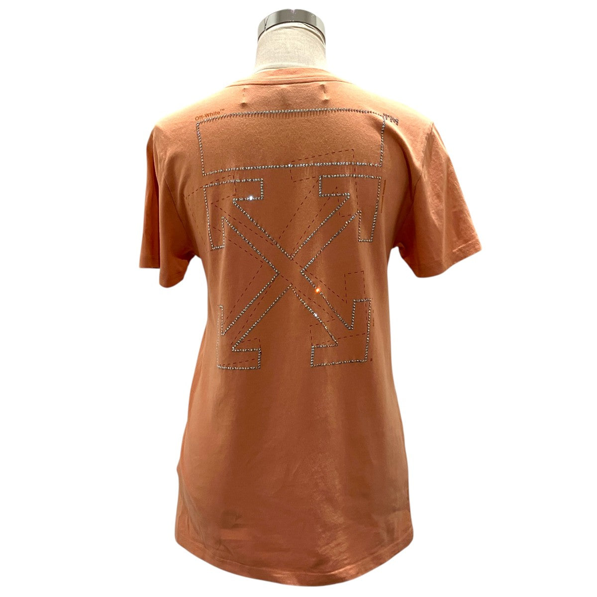 Off-White Back Swallow Logo T-Shirt Orange - Pre-owned