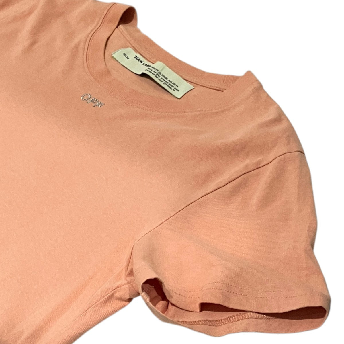 Off-White Back Swallow Logo T-Shirt Orange - Pre-owned
