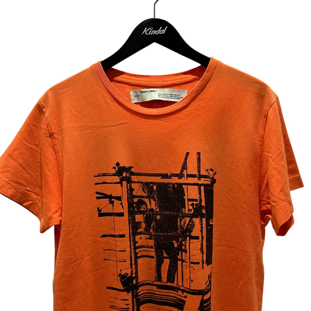 Off-White Printed T-Shirt Orange - Pre-owned