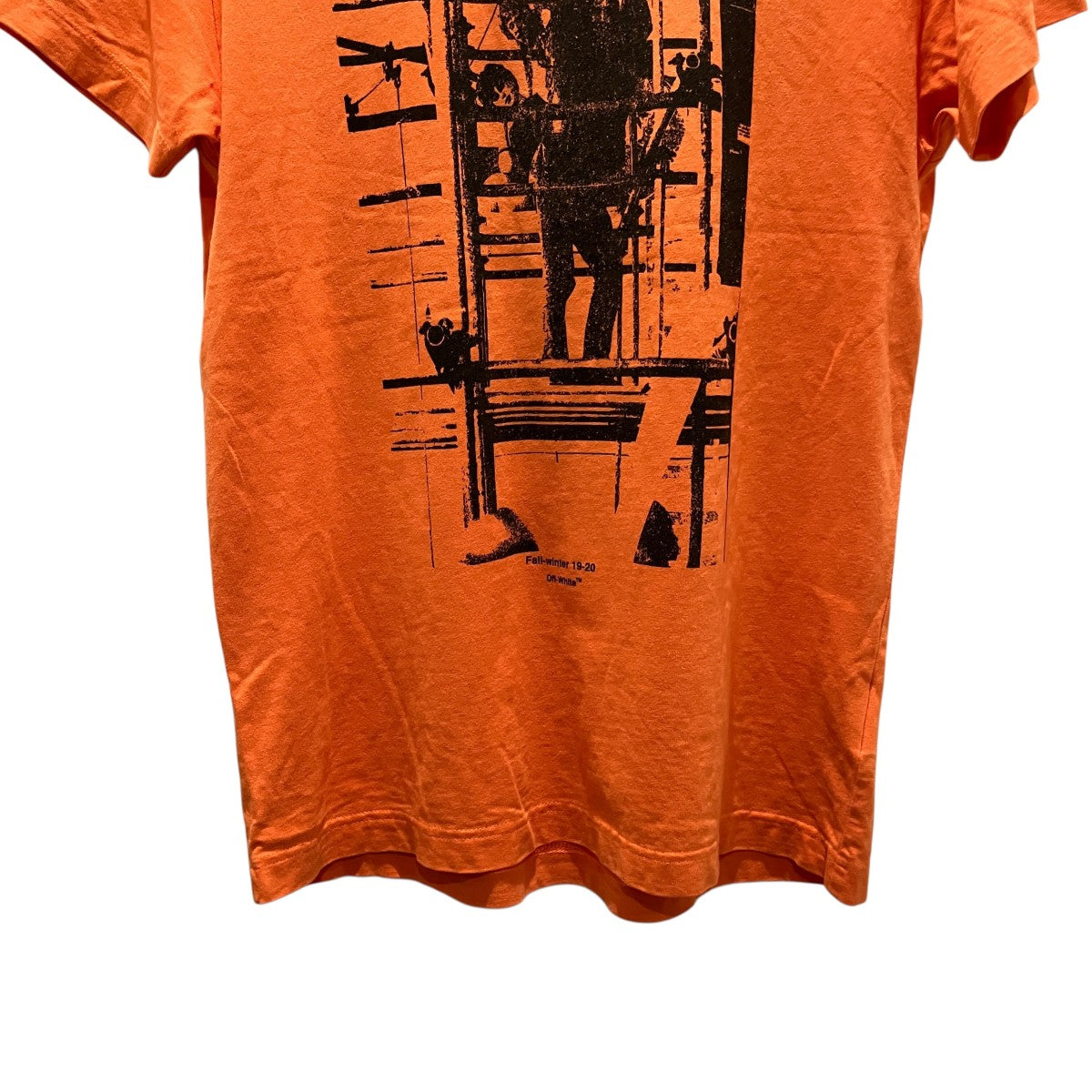 Off-White Printed T-Shirt Orange - Pre-owned