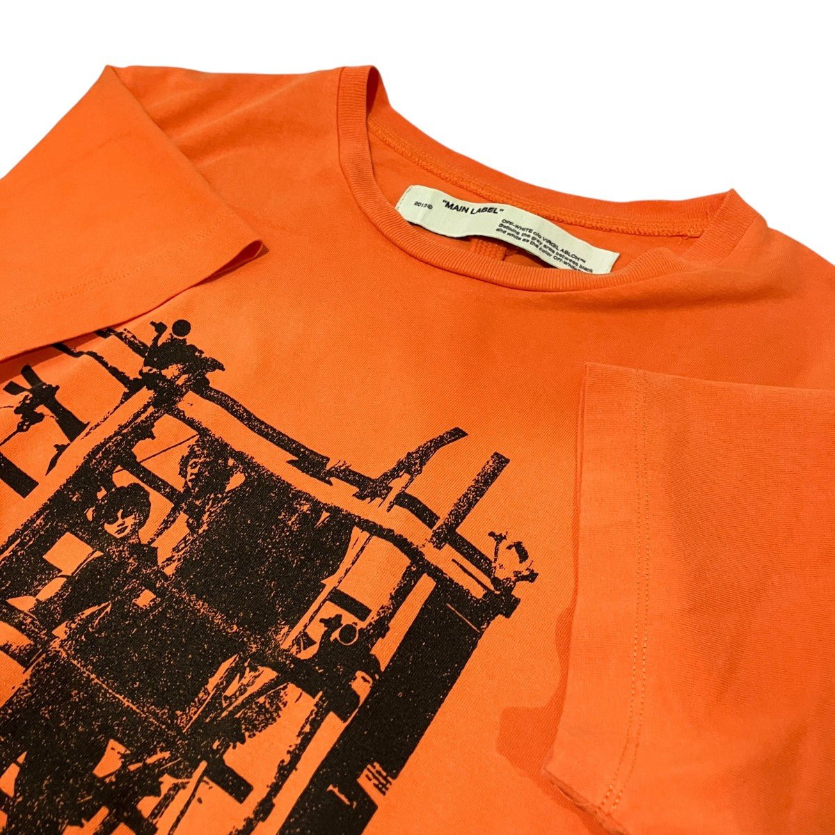Off-White Printed T-Shirt Orange - Pre-owned