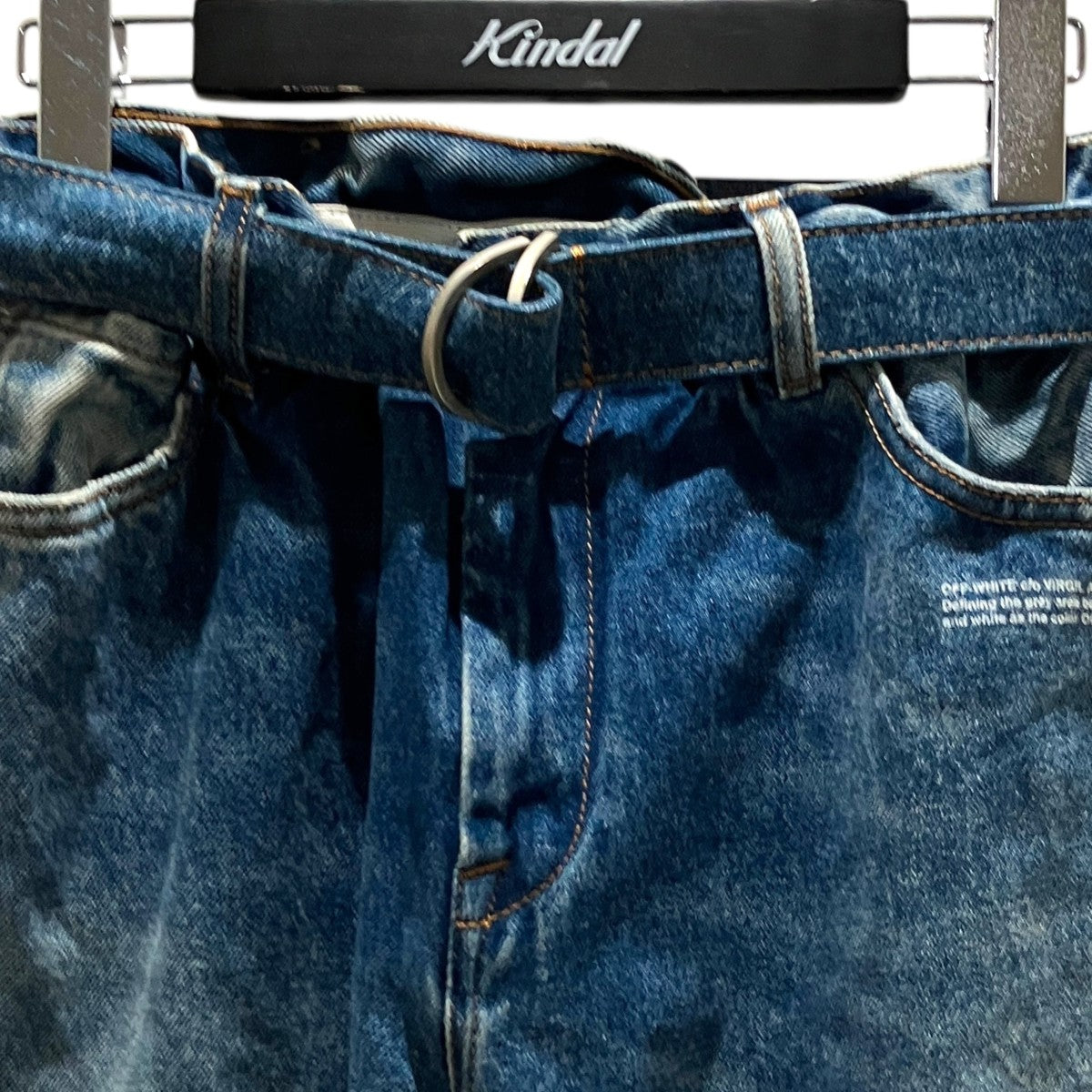Off-White Denim Pants Indigo - Pre-owned