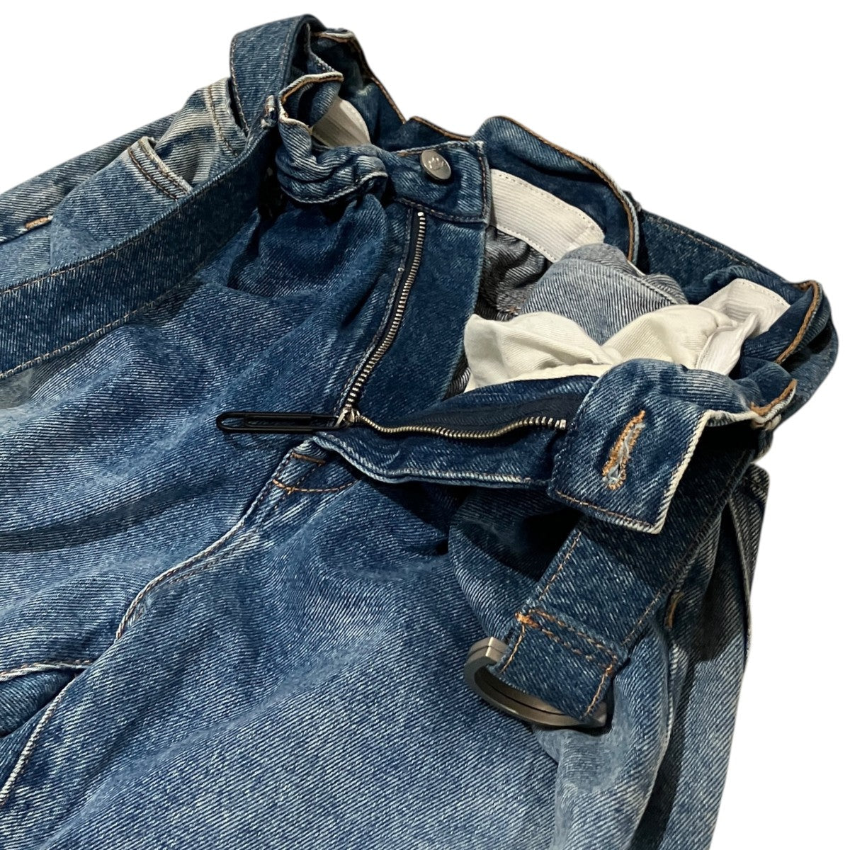 Off-White Denim Pants Indigo - Pre-owned
