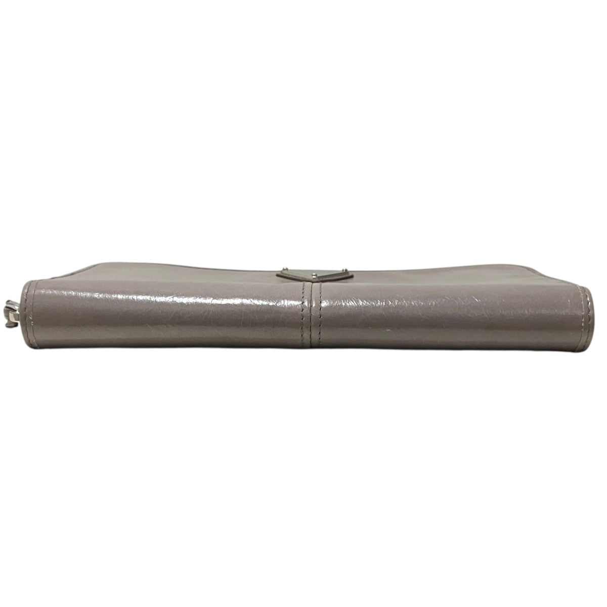 Prada Round Zip Wallet Gray - Pre-owned