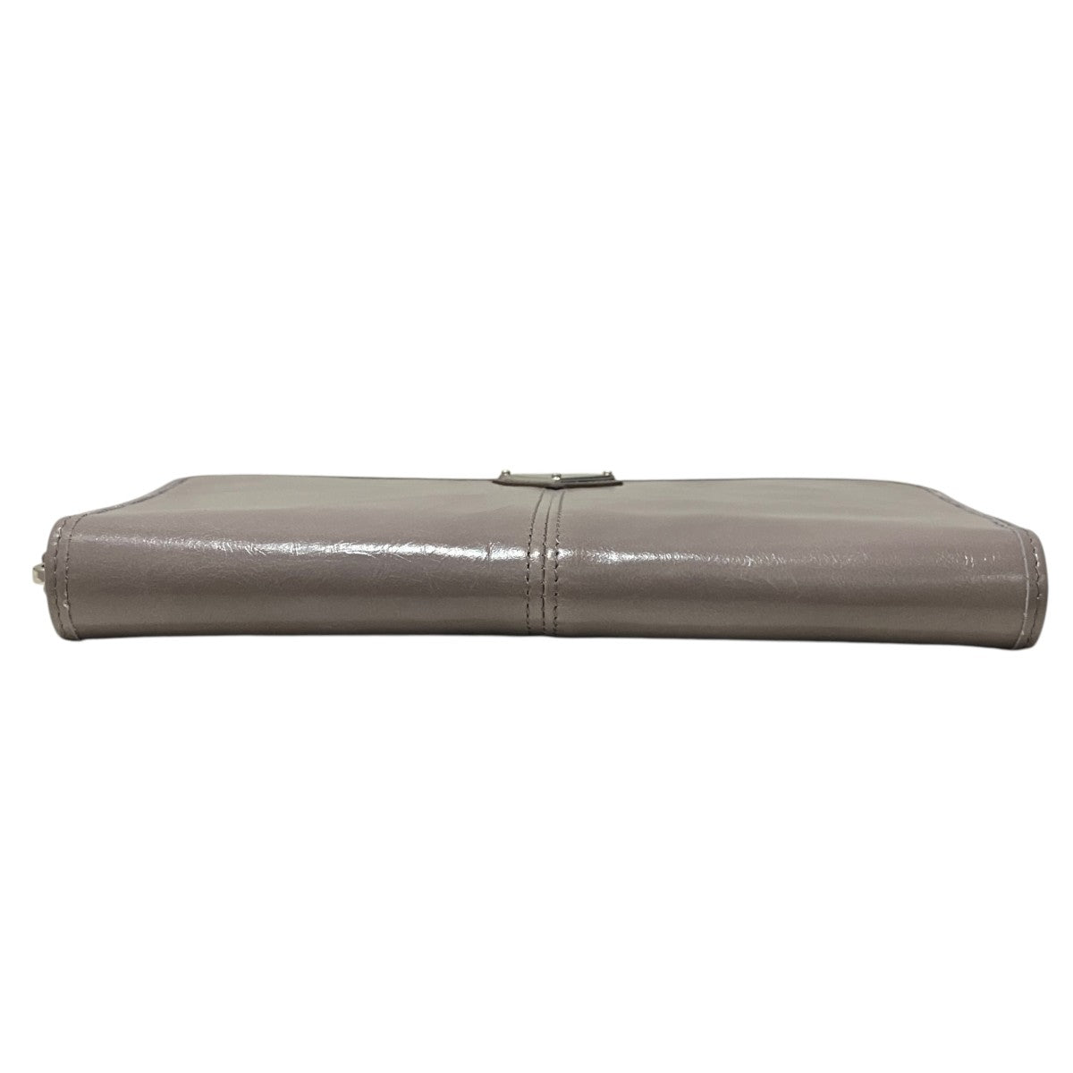 Prada Round Zip Wallet Gray - Pre-owned