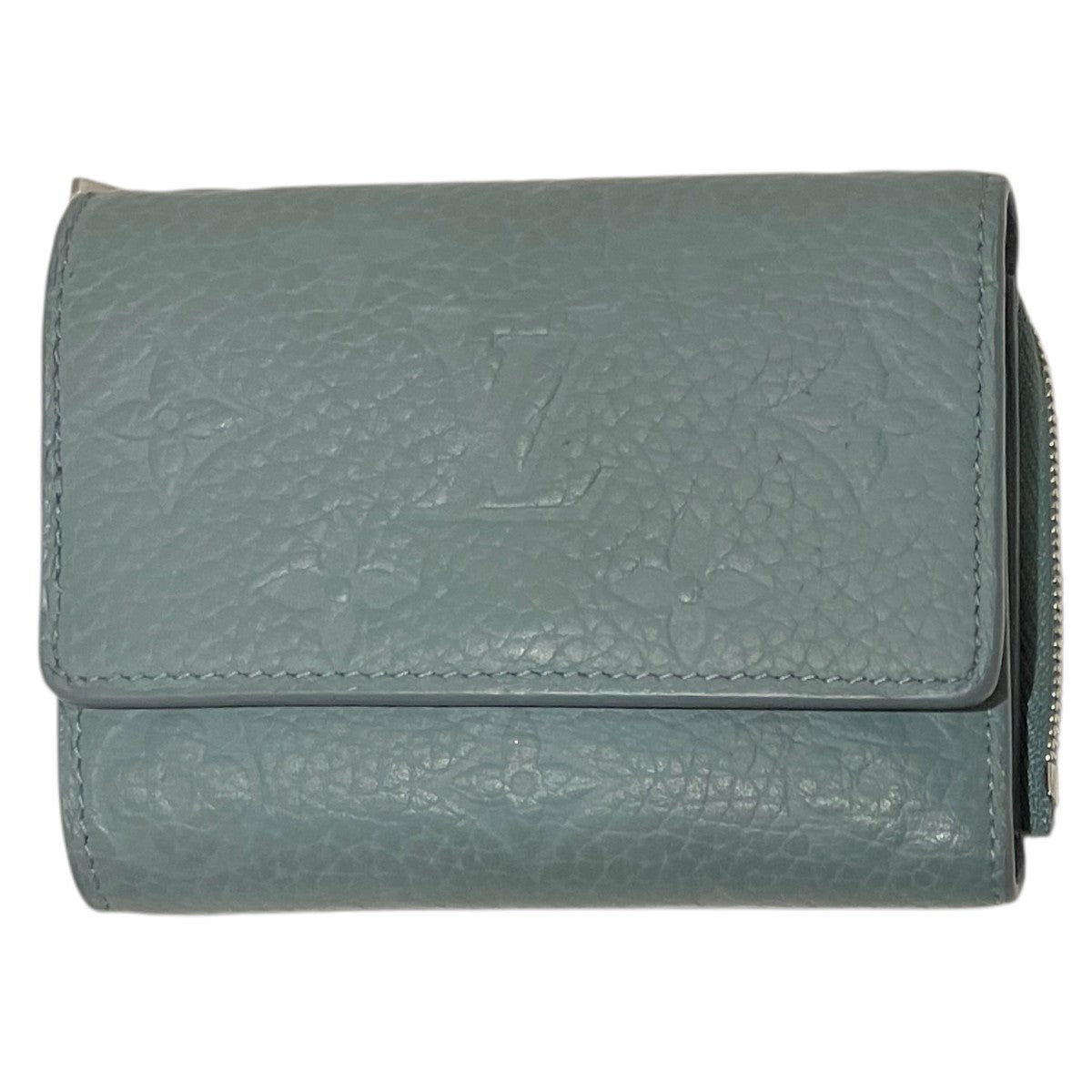 Louis Vuitton [taurillon Monogram Portefeuille Pilot] Trifold Wallet Misty Lake - Pre-owned