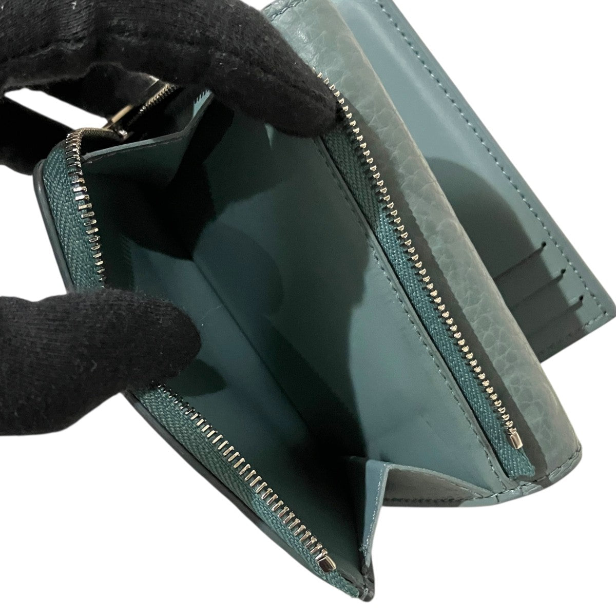 Louis Vuitton [taurillon Monogram Portefeuille Pilot] Trifold Wallet Misty Lake - Pre-owned