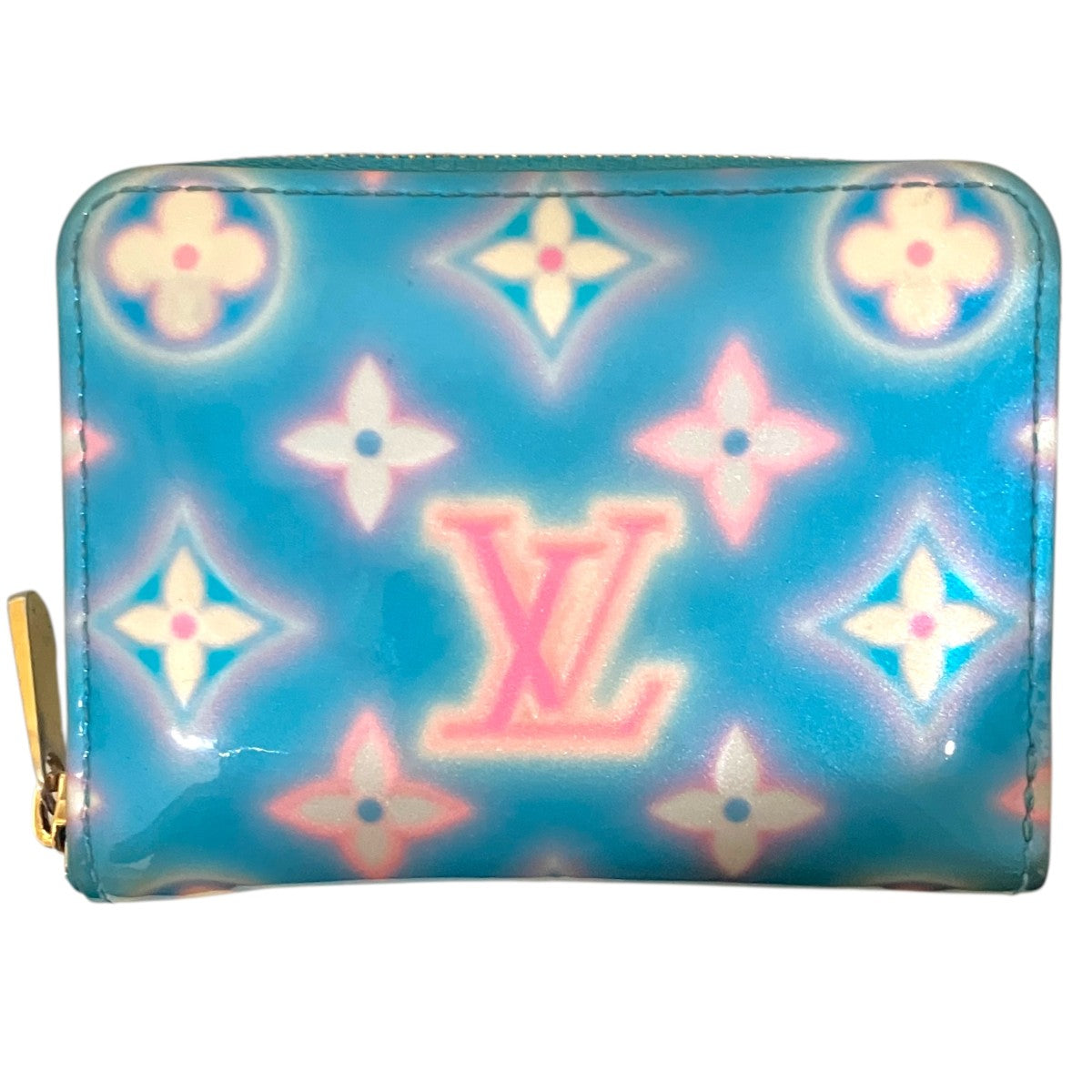 Louis Vuitton [baby Blue Neon Zippy Coin Purse] Coin Case Sky Blue - Pre-owned