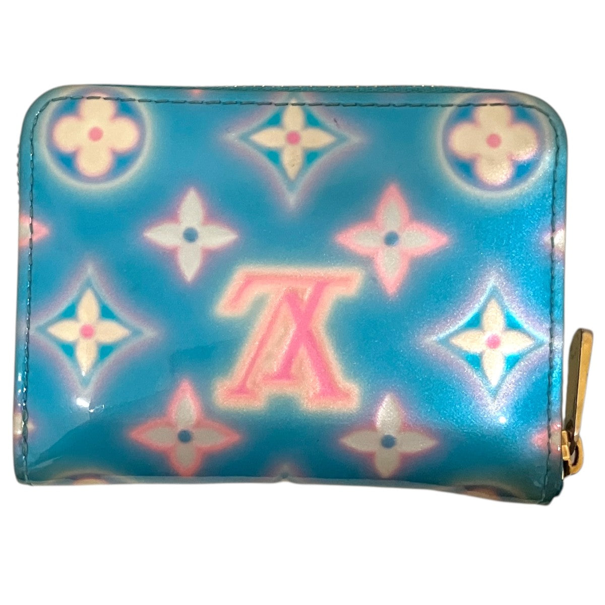 Louis Vuitton [baby Blue Neon Zippy Coin Purse] Coin Case Sky Blue - Pre-owned