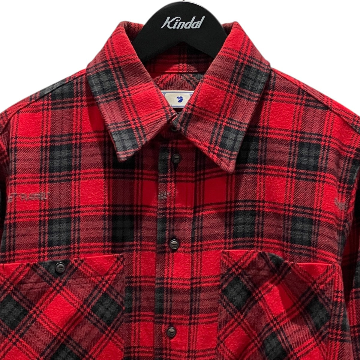 Off-White Flannel Shirt Red - Pre-owned