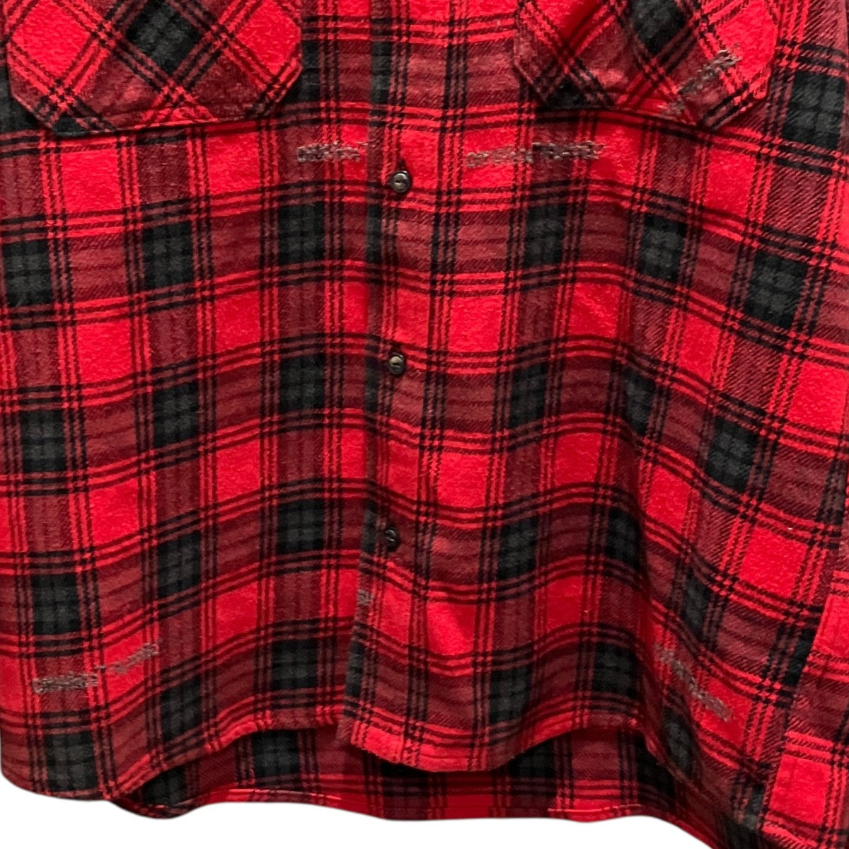 Off-White Flannel Shirt Red - Pre-owned