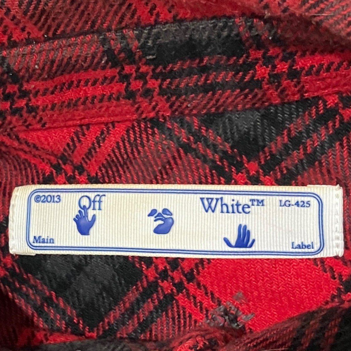 Off-White Flannel Shirt Red - Pre-owned