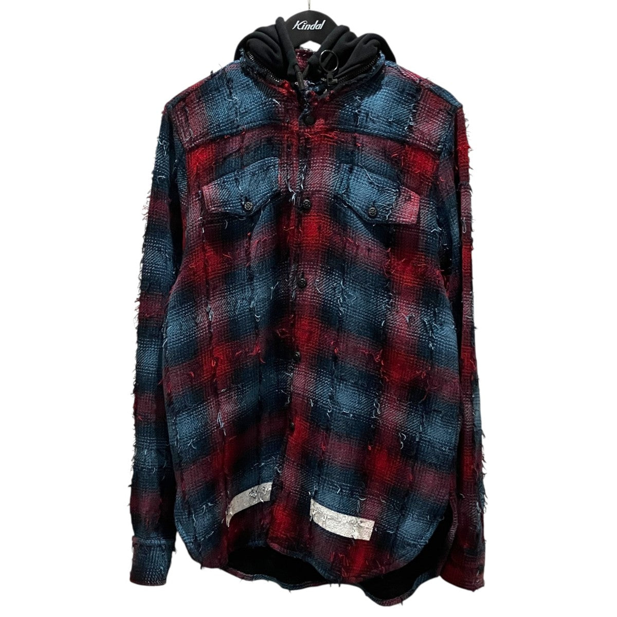 Off-White Hood Shirt Jacket Red/Blue - Pre-owned