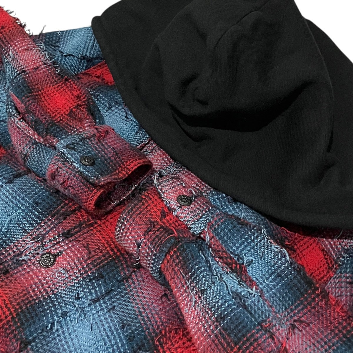 Off-White Hood Shirt Jacket Red/Blue - Pre-owned