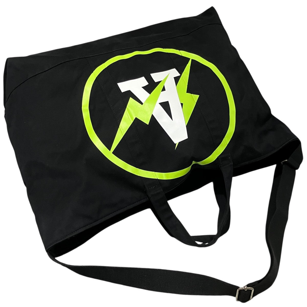 Off-White x Fragment Design fragment Off Black Tote Bag Tote Bag Black/Yellow - Pre-owned