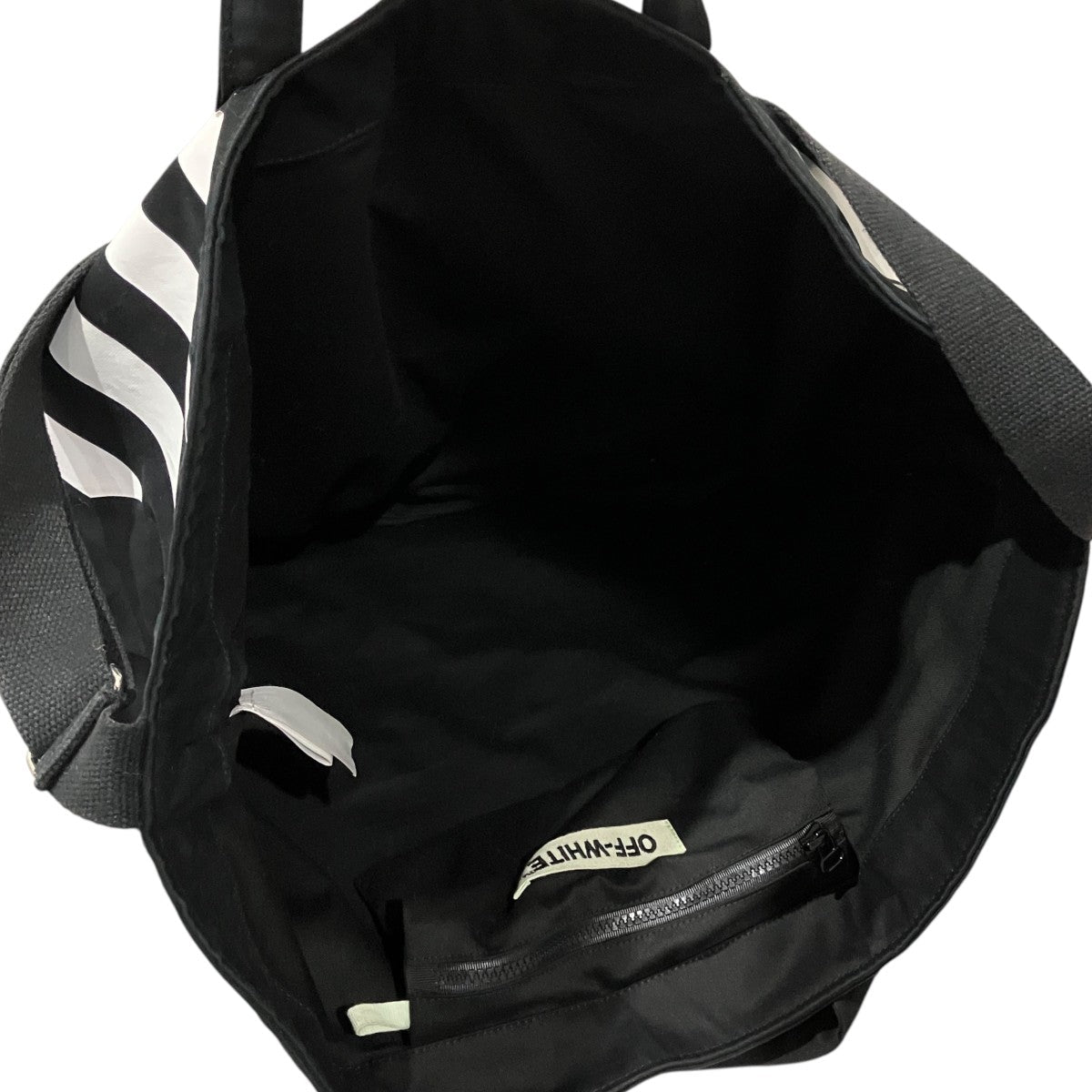 Off-White x Fragment Design fragment Off Black Tote Bag Tote Bag Black/Yellow - Pre-owned