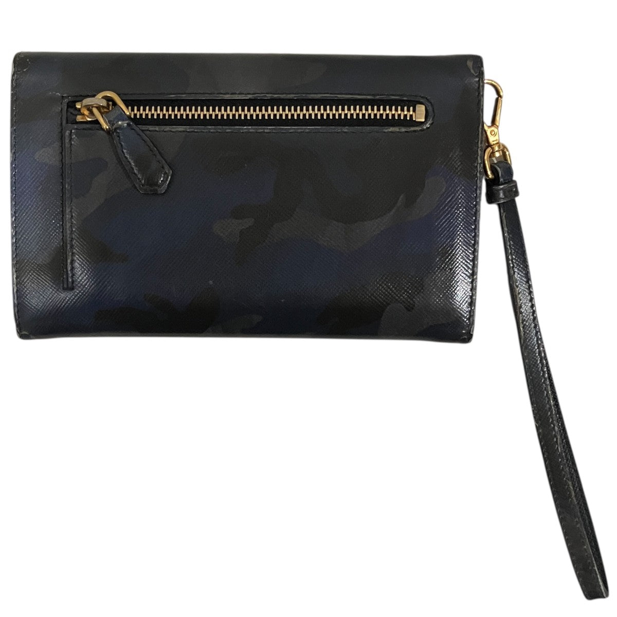 Prada Shoulder Wallet Navy - Pre-owned