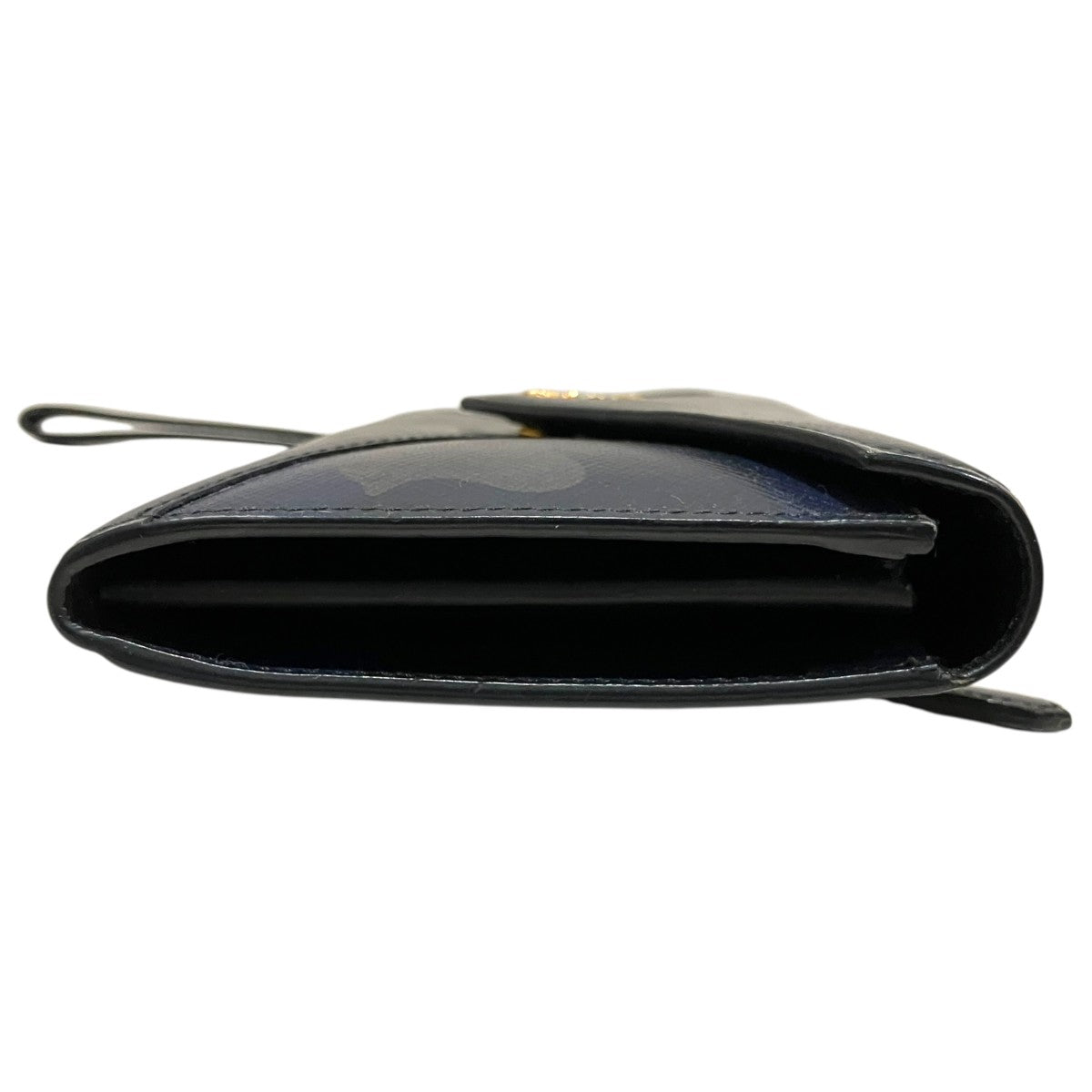Prada Shoulder Wallet Navy - Pre-owned