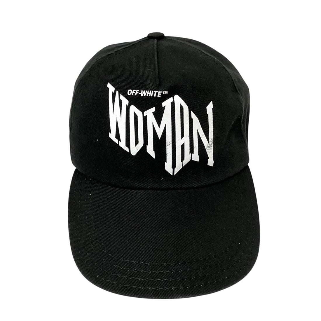Off-White Logo Print Cap Black - Pre-owned