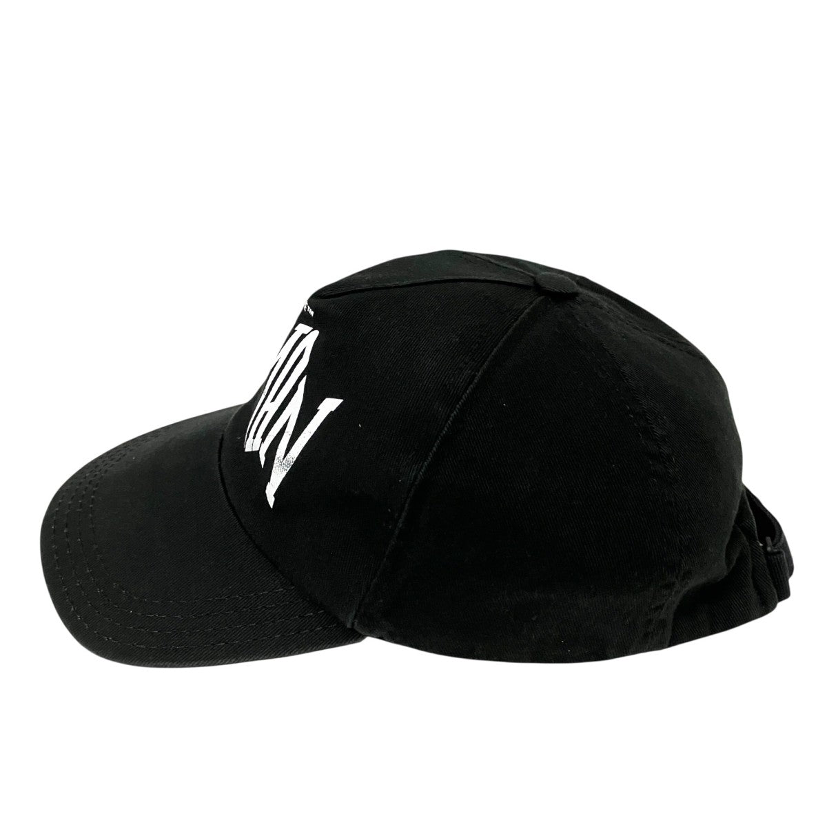 Off-White Logo Print Cap Black - Pre-owned