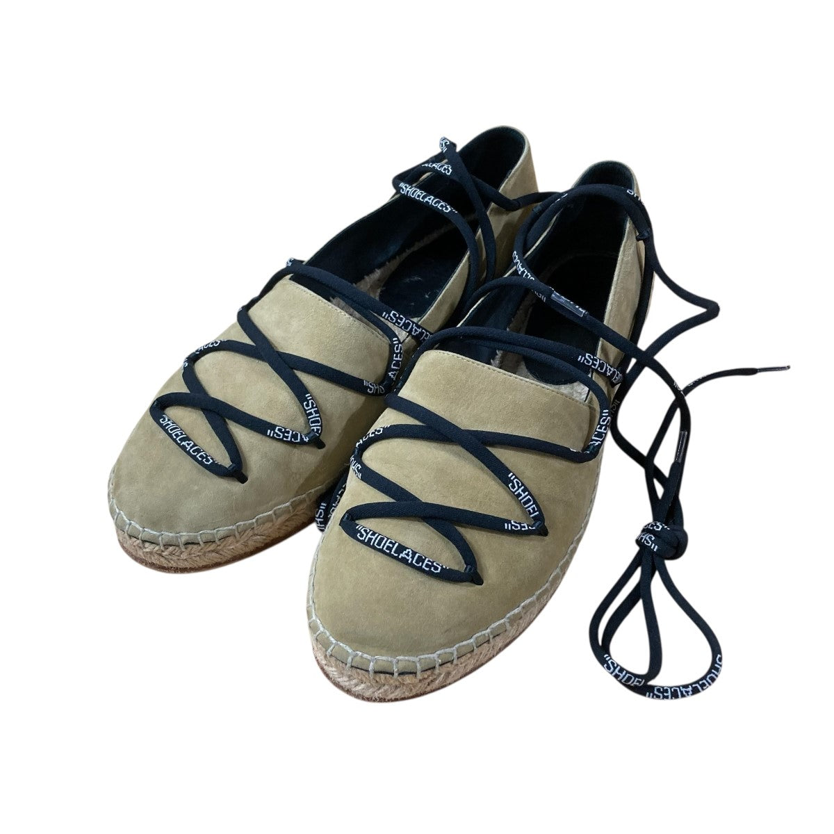 Off-White Espatrille Shoes Beige/Black - Pre-owned