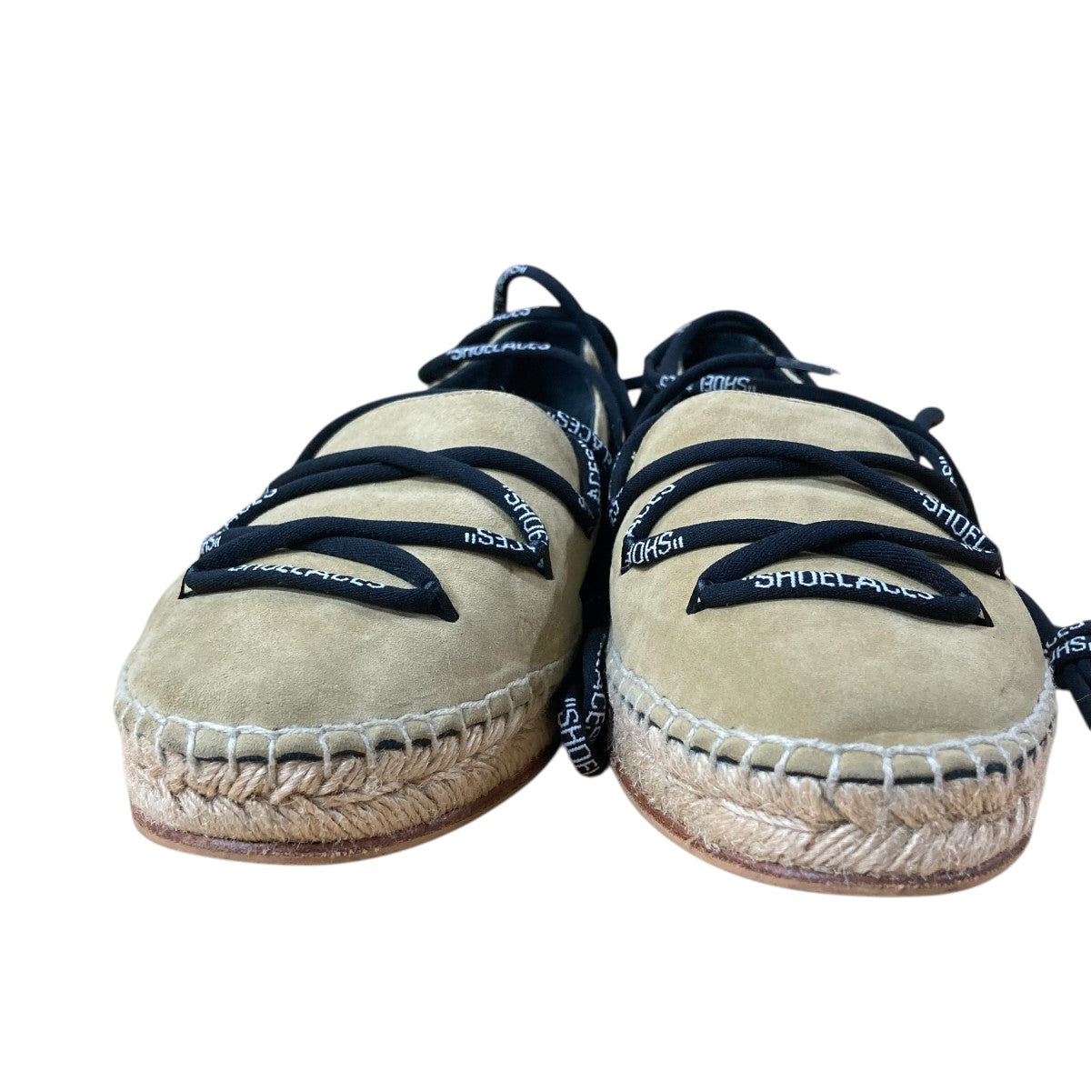 Off-White Espatrille Shoes Beige/Black - Pre-owned