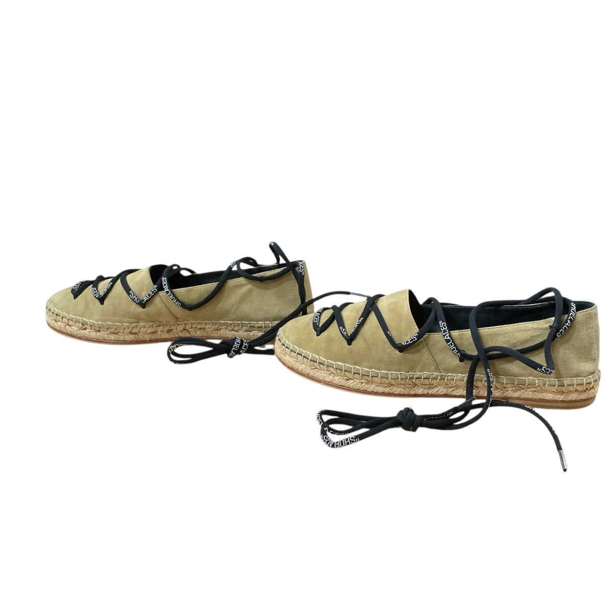 Off-White Espatrille Shoes Beige/Black - Pre-owned