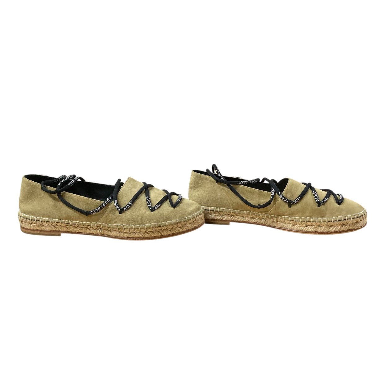 Off-White Espatrille Shoes Beige/Black - Pre-owned