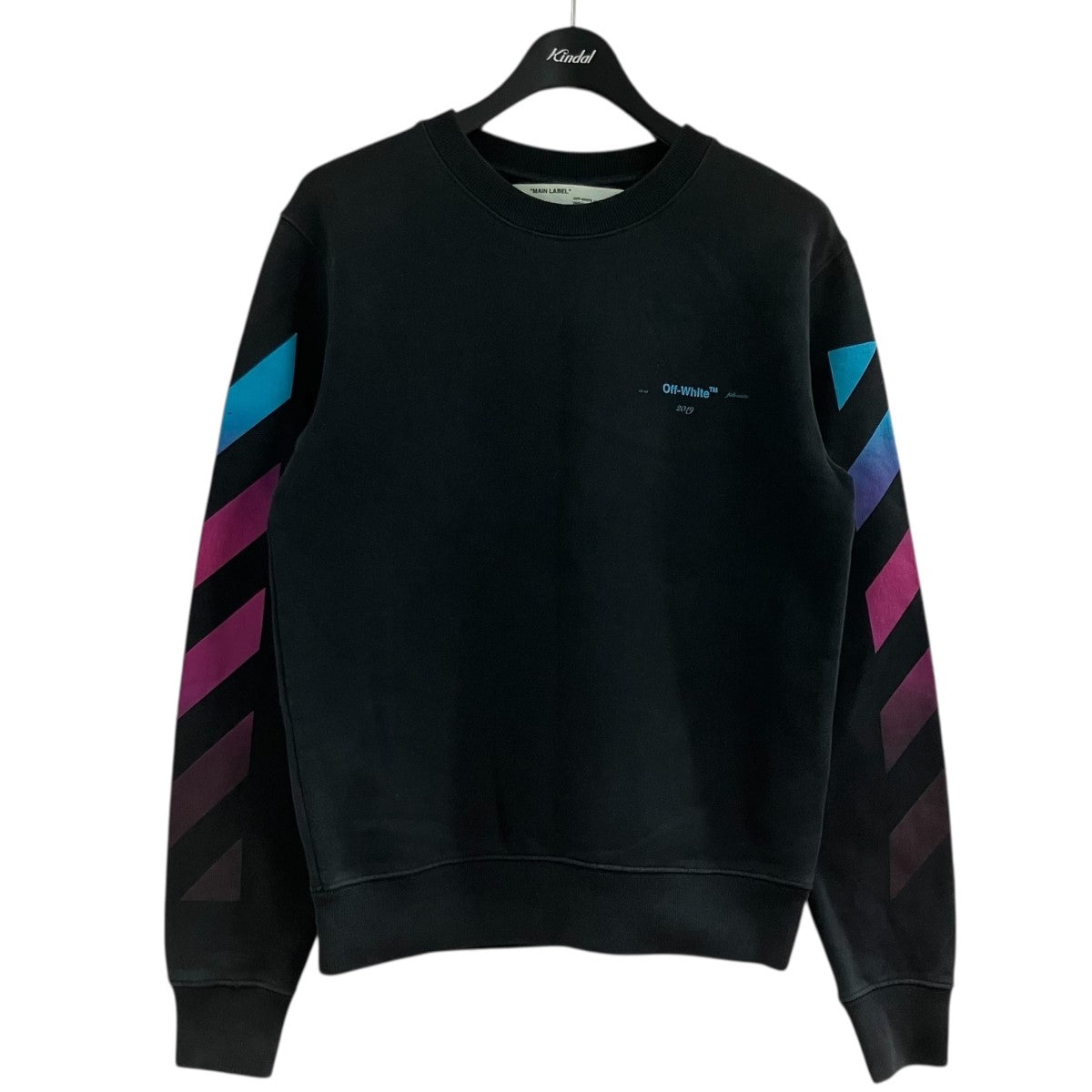 Off-White Crew Neck Sweatshirt Black/Blue - Pre-owned